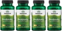 Swanson probiotic for Digestive Health GI Tract Immuntámogató Utazók Támogatása 20 milliárd CFU Prebiotic FOS 60 Veggie kapszula (4 csomag)