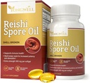 Reishi Spore 기름 포탄 Broken 여분 힘 500mg (60 Softgels)