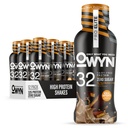 OWYN Only What You Need Pro Elite No Nut Buttercup Flavored Protein Shake, 32g Protein, 0g Sugar, High Protein, Dairy Free, Gluten Free, Plant Based Protein Drink, 12 Count