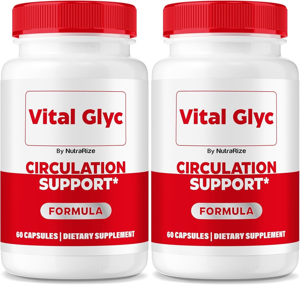 (2 pakiranji) Vital Glyc kapsule - uradna formula za podporo krvi, Vital Glyc krvni čistilec, Vital Glyc Glyco tablete Optimizer, podpira splošno zdravje in dobro počutje, Vital Glyc prašek (120 kapsul)