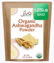 Jiva Organics Ashwagandha Root Powder 1,25 naela (20oz) - Gluteenivaba, India ženšenn, toores, puhas, mitte-GMO, Lab testitud Ayurveda India pulber