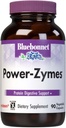 Bluebonnet Nutrition Power-Zymes, Protein Digestive Support*, Soy-Free, Gluten-Free, Dairy-Free, 90 야채 캡슐, 90 서빙