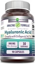 Formulare uimitoare Acid hialuronic Super Complex cu MSM, Colagen tip I & III, și vitamina C 