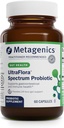 Metalgenics UltraFlira Espectre - Shelf-Spable Probiotic per Gut i Digest Wellnes, Saluty Microbiome & Flora Support* - No-GO & Guten-Free - 2-Month- doy - 60 Capules