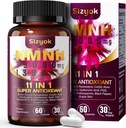 NMNH Supplement (Dihydronicotinamide Mononucleotide) 600mg - Boost NAD with Resveratrol, 123456789
