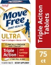 Pulsuz Tip II Collagen, Boron & HA Ultra Triple Action Tablets, Sürətsiz (Bir Şüşə 75 Count) 1 ea (Böyük 3)