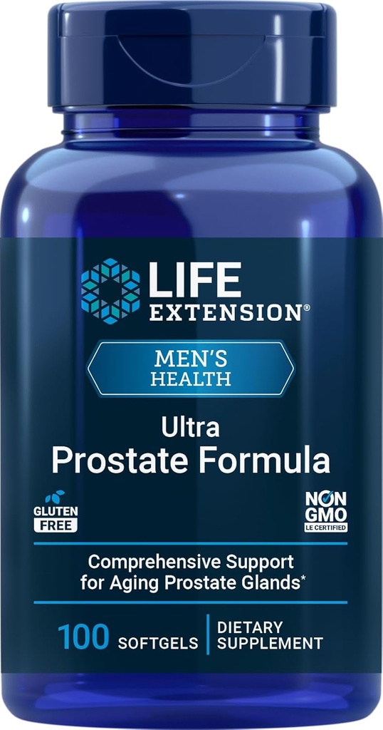 Life Extension Ultra Prostate Formula, 100 Softgels, תוסף טבעי לגברים