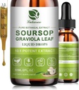 Příroda Soursop Bitters Liquid, 15 Days Supply Graviola Oil for Cell Support & Regeneration, Antioxidant, Imunitate Boost, Stravovací, Sugar- Free, Gluten- Free, Sour SOP Multivitamin Drops 1 FL OZ