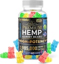 WELLUTION Sugar-Coated Hemp Gummies - Wysoka potencja 2,985000 MCG - Naturalne Misie Owocowe dla Relaks i Pokoju - Szybkie aktorstwo - 60ct