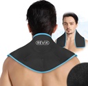 REVIX Neck Ice Wrap Ice Pack for Neck and Shoulders, Therapy for Promoving Flexibility and Mobility, Hot Cold Gel Packs Reusable for Post-Workout, Black