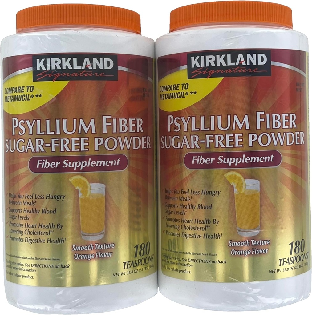 Kirkland Handtekening Sugar-Free Psyllium Fiber Supplement Powder, 360 DosesQ
