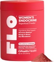 O Positiv FLO Women’s Endocrine Superfood Powder – Soporta niveles saludables de cortisol, equilibrio hormonal, tiroides " Gut Health – Multivitamin Plus Rhodiola, DIM, Myo-Inositols, Superalimento Rojo– 25 Servings
