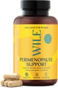 WILE Menopause og perimenopause kosttilskudd for kvinner med Ashwagandha - Menopausale symptomer lindring for stress, varme blits, nattsweats - sunn søvn og hormonbalanse støtte, vegan, 30 serveringer