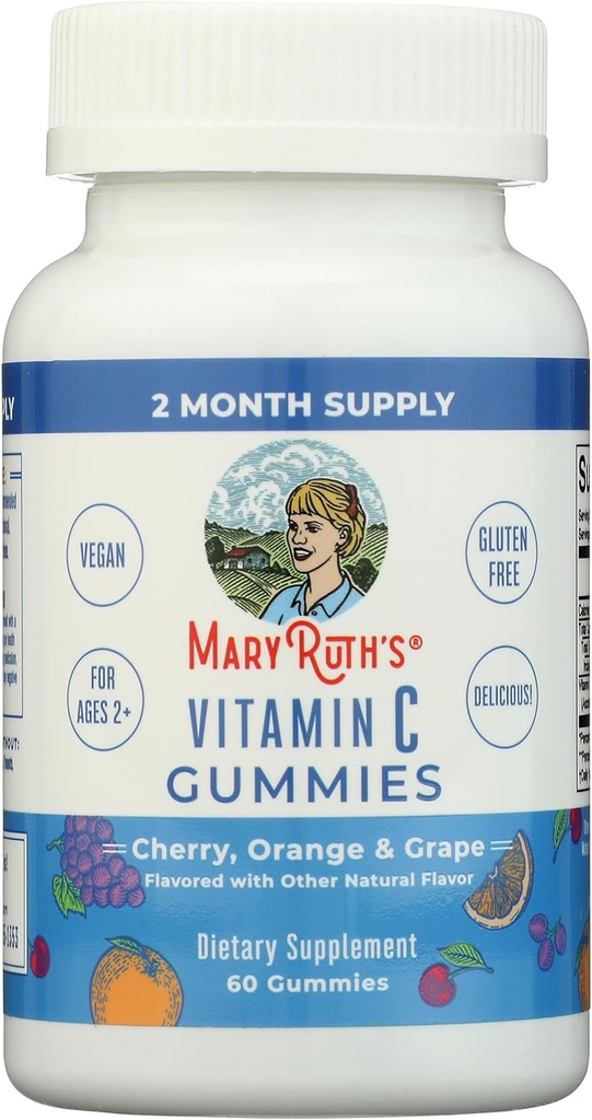 MaryRuth Organics C-vitamin Gummeaux 124; Immun Supplement & General Health