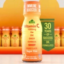 Vitamina C Shot 1000MG - Immunity Booster com Zinco, Ginger, & Echinacea - Proteger sua Imunidade - Combater o frio comum - sabor laranja - 2.4 FL Oz garrafa - 20 Pack