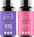 Happy Healthy Hippie Vaginal Probiotics for Women ' Go with The Flow Menopause Support
