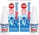 SwimSealTM Twin-Pack 모든 천연 Swimmer의 Ear Drops for Daily Use Rather Than Alcohol Drops 또는 Earplugs. 모든 연령대의 모든 물 노출에 대한 당신의 귀에 대한 해결책.