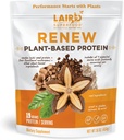 Laird Superfood Renew Plant-Based Protein Powder, 19 Grams Protein, Vegan med Sasha Inchi Seed Protein, Four Functional Mushrooms, Preservative Free, Gluten-Free, Dairy-Free, 16 uns. Bag