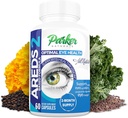 Parker Naturals Optimal Eye Health Vitamina & Suplemento Mineral, Suplementos Oculares & Vitaminas para Visão com Vitamina C & E, Lutein & Zeaxanthin Suplementos, 60 Caps