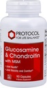 Protocolo Glucosamine & Chondroitin con MSM - Apoio conxunto * - Chondroitin Suplemento MSM - Non-GMO & Dairy Free - 90 Veg Caps
