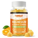 Magnesium Glycinate Gummies 1000mg - Sugar Free Magnesium Potassium Supplement with Vitamin D, B6, CoQ10 for Calm Mood & Sleep Support - 60 Orange Gummies