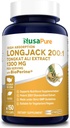 NusaPure Longjack Tongkat Ali 260,000mg 150 Veggie Caps (Non- GMO, gluten zdarma) Bioperin