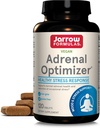Jarrow Formulas Adrenal Optimizer - 120 Tablets - Подкрепете Adrenal Health, Renear & Stress Reduction - Combines 11 Nutrients & Nutraceuticals - 60 Servings