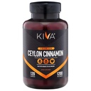 Kiva Premium Ceylon Cinnamon Powder Capsules (120 Veggie Capsules), Pure Ceylon Cinnamon from Sri Lanka, Vegan, Non-GMO, Gluten-Free