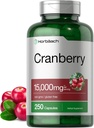 Horbäach Cranberry Pills + 维生素C + 15 000 mg → 250 capsules → 非GMO 和 Gluten Free Supplement from Centre Excess