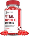 Laboratórios justificados Vital Grow XL Performance Gummies 1000MG Fórmula avançada Formulado com ACV Romã Juice de beterraba em pó B12 Vegan Non GMO 60 Gummys