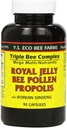 Nông trại sinh học YS: Royal Jelly Bee Pollen Propolis w/Ginseng 90 ct