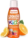 Feel Great Sugar Free Kids Multivitamin - Liquid Multivitamin 124; Witaminy niezbędne do immunologicznego wsparcia 124; Pomarańczowy aromat, Wegetariańska formuła 124; 30 Day Supply