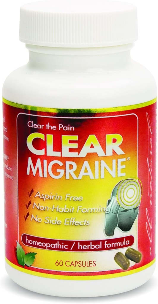 Clear Products Homeopathic, Migraine, 60 Count