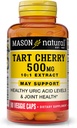 MASON NATURAL Tart Cherry 500 mg 10:1 Extract Veggie Caps - Supports Healthy Uric Acid Levels ' Joint Health*, 90 Capsules