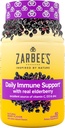 Zarbees Elderberry Gummies Daily Immune Support Supplement med vitamin A C D E & Zink, Black Elderberry Extract, Natural Berry Flavor, Vegetarian, Gelatin-Free, 60 Count