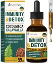 Cocolmeca Bark Immunity & Detox Drop, Polypodium Leucotomos Sarsaparilla 우유 이틀 보충 지원 해독, 면역 체계, 소화 건강. 2oz