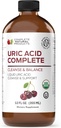 Ácido Urico Natural Completo - Suplemento Líquido para Suportar Limpeza de Ácido Urico, Saúde do Rim e Sangue Circulação com Apple Cider Vinagre, Cereja Tart, Raiz de beterraba, Limão, Canela - 12 onças