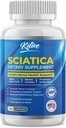 Sciatic Nerve Relief: Advanced Support Supplement for Sciatica - Potent Alpha Lipoic Acid & Turmeric & Herbal Relief Ingredients - Made in USA, 120 Kapsle (120 Počet (balení po 1), Neochucené)