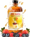 Vitamine prenatali liquide organiche per le donne - Ferro prenatale & Folate, Pre Natal Multivitamina per le donne, Multivitamina Prenatale femminile, Vegan Prenatals Halal Kosher Friendly Vitamina Prenatale, 32 Serving