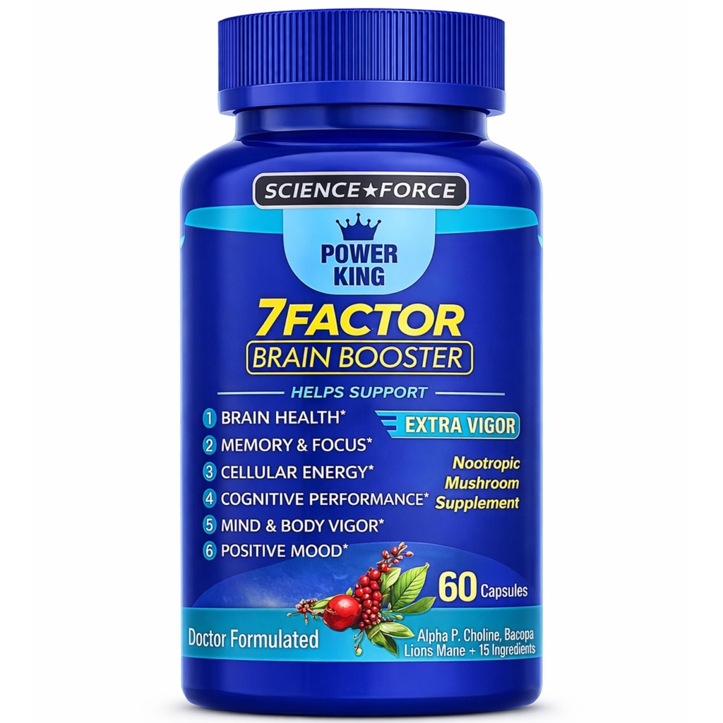 Brain Supplements for Memory & Focus - Nootropic Brain Health - Cognitive Performance, Clarity, Energy, Mental Vigor, Shilajit - Alpha Choline, Lion's Mane, Bacopa, 18 Premium Ingredients