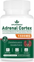 11-in-1 肾上腺支持补编,Cortisol 补充泛神酸和Ashwagandha - 支持健康肾上腺功能,能量和放松 - 60 Capsules