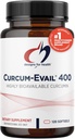 Designs for Health Curcum-Evail 400 - Biodostupný Turmeric Curcumin Supplements - Evail Emulsification Technology - Curcumin C3 Complex with Turmeric Oil + Vitamin E, non-GMO (120 Softgels)