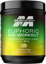 Pre тренування порошок м'язівTech EuphoriQ PreWorkout Smart Pre тренування порошок для чоловіків і жінок кофеїн Метаболіт з параксантин Юзу лимонад (20 сервінги)