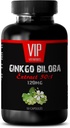 Vitamini za možgane in spomin - Ginkgo BILOBA 120MG - Extract 50:1, Gingko biloba Complex, Ginkgo biloba dopolnila, Možganski spomin dopolnila, Spominski dodatek za možgane, Spomin tablete, 1Bottle
