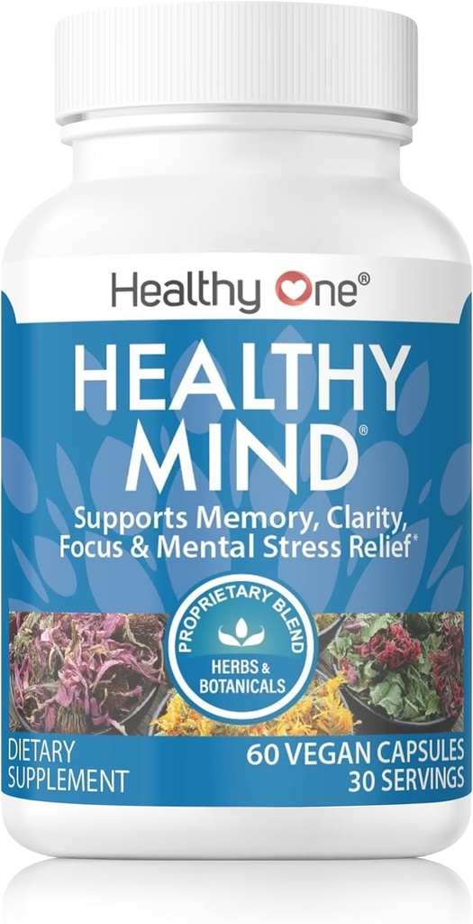Mente saludable - Caja fuerte para adolescentes - Función cognitiva - Concentración - Enfoque - Optimización neuronal - Mood - Ginkgo Biloba - Ginseng - Rhodiola - Bacopa - Gotu Kola - Green Tea - 150 Conde