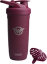 Smartshake DC COMICS Reforce Stainless Steel Protein Shaker Bottle 900 ml | 30 oz - Leakproof Screw-on Lid - BPA Free - Unisex - Non Insulado - Wonder Women Logo