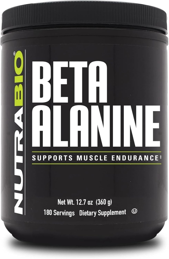 NutraBio Beta Alanine Pre-Workout Допълнение - Beta Alanine Powder- 360g прах