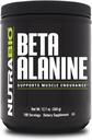 NutraBio Beta Alanine Pre-Workout Supplement - Beta Alanine pulver- 360g pulver