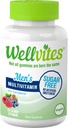 Wellvites Sugar Free Multivitamine Gummies for Men, Vegan and Non- GMO - Vitaminas A, B6, ir B12, Biotinas ir Folatas, Vitaminai vyrams, No Dirbtiniai saldikliai, nemokamai, 60 Skaičiavimas (30 dienų tiekimo)