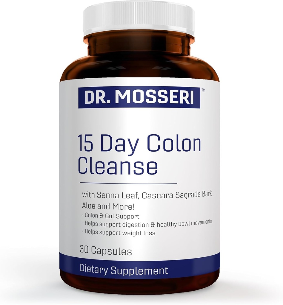 15- Day Colon Cleanse & Detox fogyás, Gut Health, Digestion & Bowel Support - enyhíti a székrekedés, puffadás és támogatja a metabolizmus - a Senna Leaf, Aloe & Psyllium Husk.